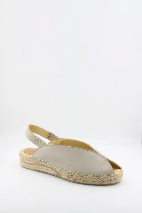 Salvi Calzados Leather Espadrille Slingback Sandals